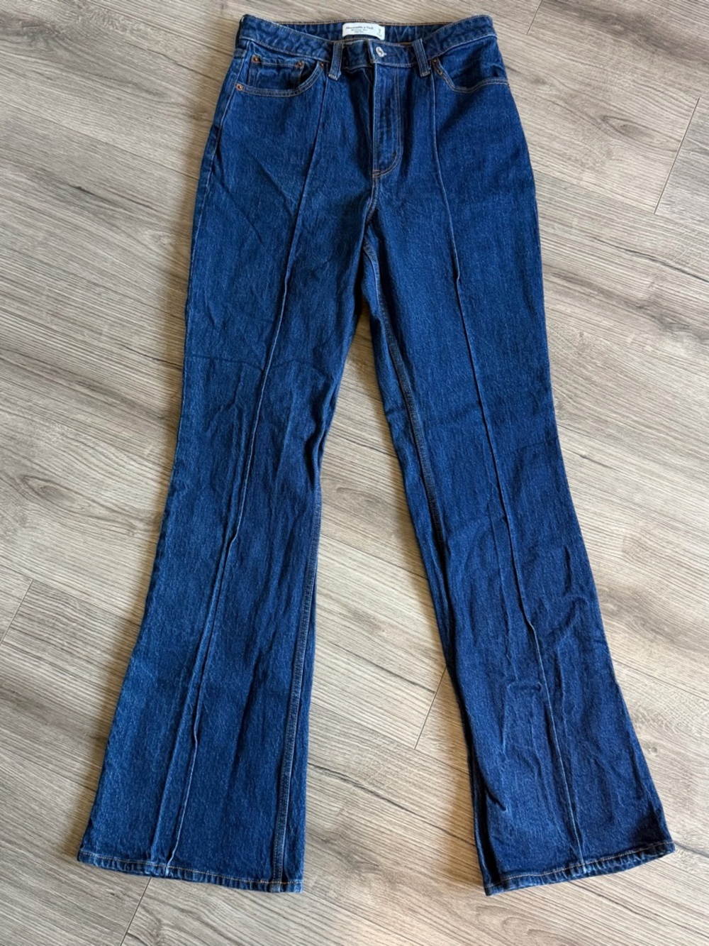 Abercrombie & Fitch Dark Blue Flare Jeans Vintage Size 29/8L